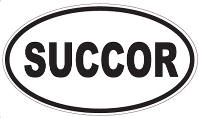 SUCCOR - Oval Sticker