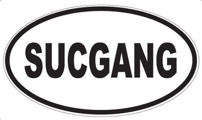 SUCGANG - Oval Sticker