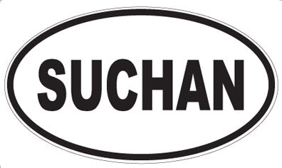SUCHAN - Oval Sticker