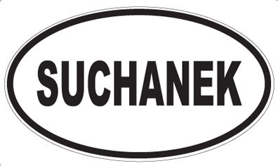 SUCHANEK - Oval Sticker