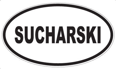 SUCHARSKI - Oval Sticker