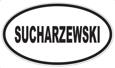 SUCHARZEWSKI - Oval Sticker