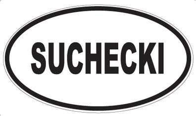 SUCHECKI - Oval Sticker
