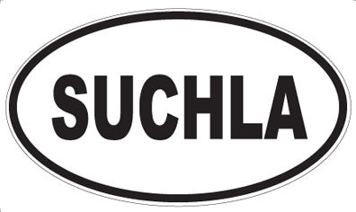 SUCHLA - Oval Sticker