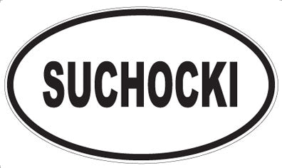 SUCHOCKI - Oval Sticker