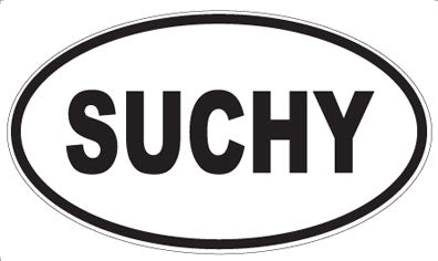 SUCHY - Oval Sticker