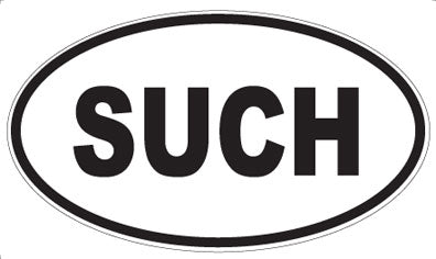 SUCH - Oval Magnet