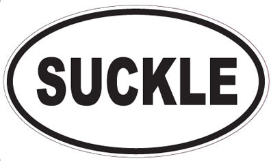 SUCKLE - Oval Sticker