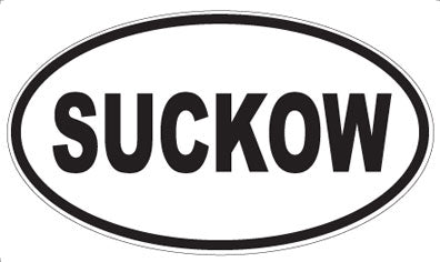 SUCKOW - Oval Sticker