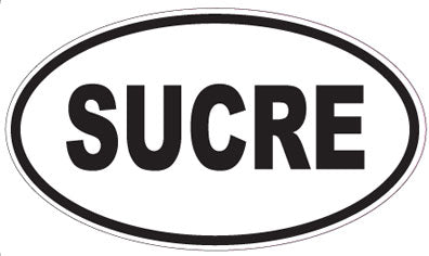 SUCRE - Oval Sticker