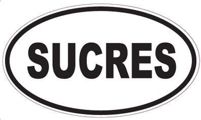 SUCRES - Oval Sticker