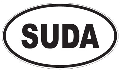 SUDA - Oval Sticker