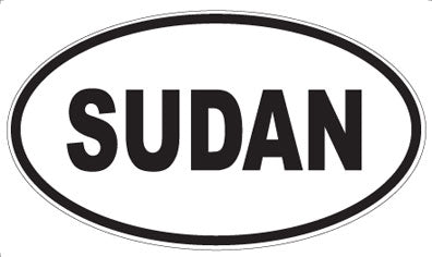 SUDAN - Oval Sticker