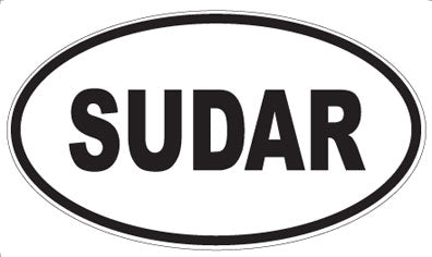 SUDAR - Oval Sticker