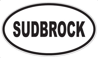 SUDBROCK - Oval Sticker