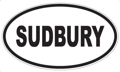 SUDBURY - Oval Sticker