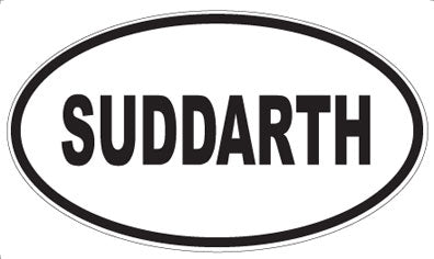 SUDDARTH - Oval Sticker