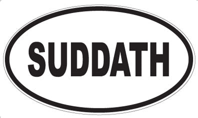 SUDDATH - Oval Sticker
