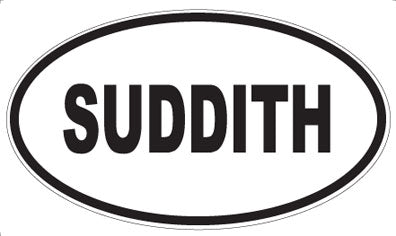 SUDDITH - Oval Sticker