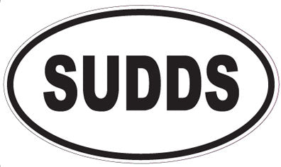SUDDS - Oval Sticker