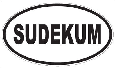 SUDEKUM - Oval Sticker