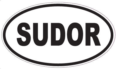 SUDOR - Oval Magnet