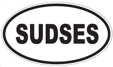 SUDSES - Oval Sticker