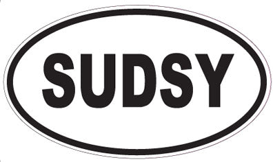 SUDSY - Oval Sticker