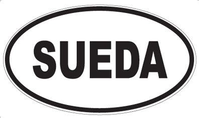SUEDA - Oval Sticker