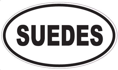 SUEDES - Oval Sticker