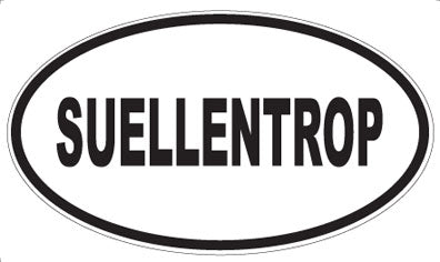 SUELLENTROP - Oval Sticker