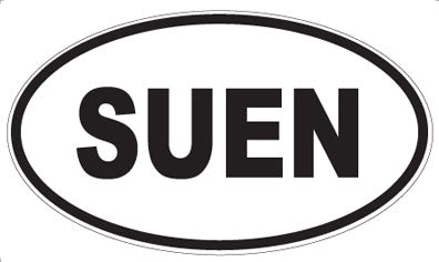 SUEN - Oval Sticker