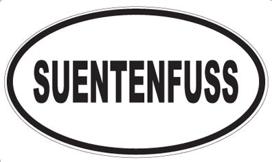 SUENTENFUSS - Oval Sticker