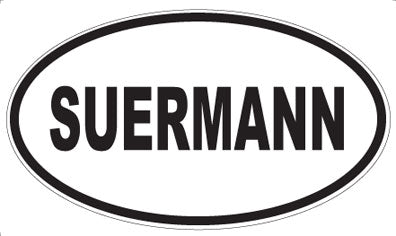 SUERMANN - Oval Sticker