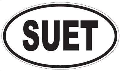 SUET - Oval Sticker