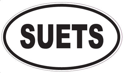 SUETS - Oval Sticker