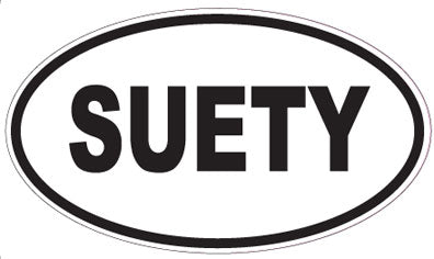 SUETY - Oval Magnet