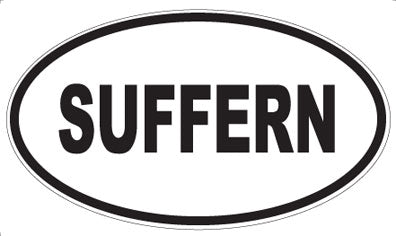 SUFFERN - Oval Sticker