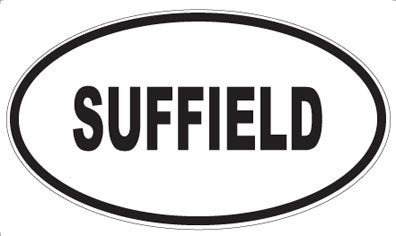 SUFFIELD - Oval Sticker