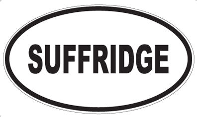 SUFFRIDGE - Oval Sticker
