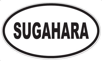 SUGAHARA - Oval Sticker