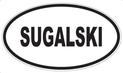 SUGALSKI - Oval Sticker