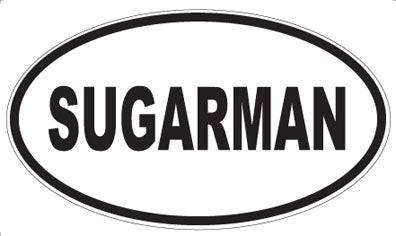 SUGARMAN - Oval Sticker