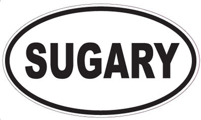 SUGARY - Oval Sticker