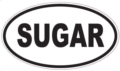 SUGAR - Oval Magnet