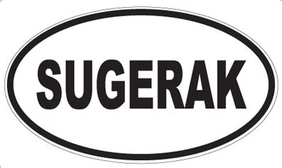 SUGERAK - Oval Sticker