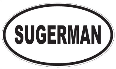 SUGERMAN - Oval Sticker