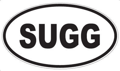 SUGG - Oval Sticker