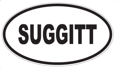 SUGGITT - Oval Sticker