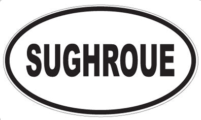 SUGHROUE - Oval Sticker